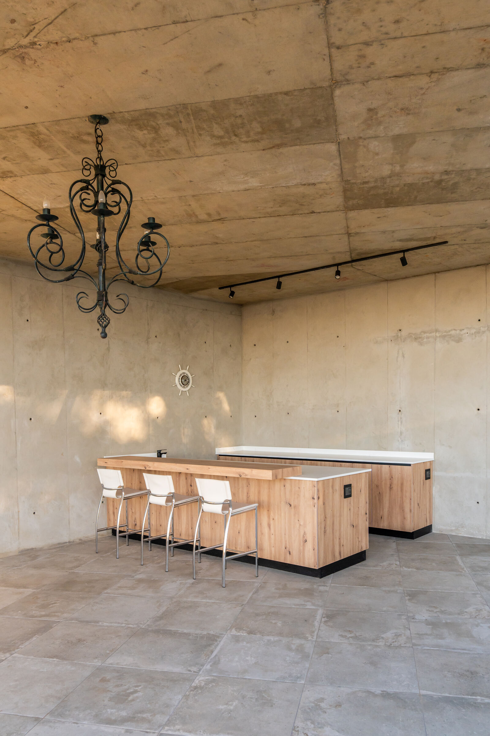 Northcliff Residence — bar island and seating, designed, manufactured and installed by The Kitchen Studio.