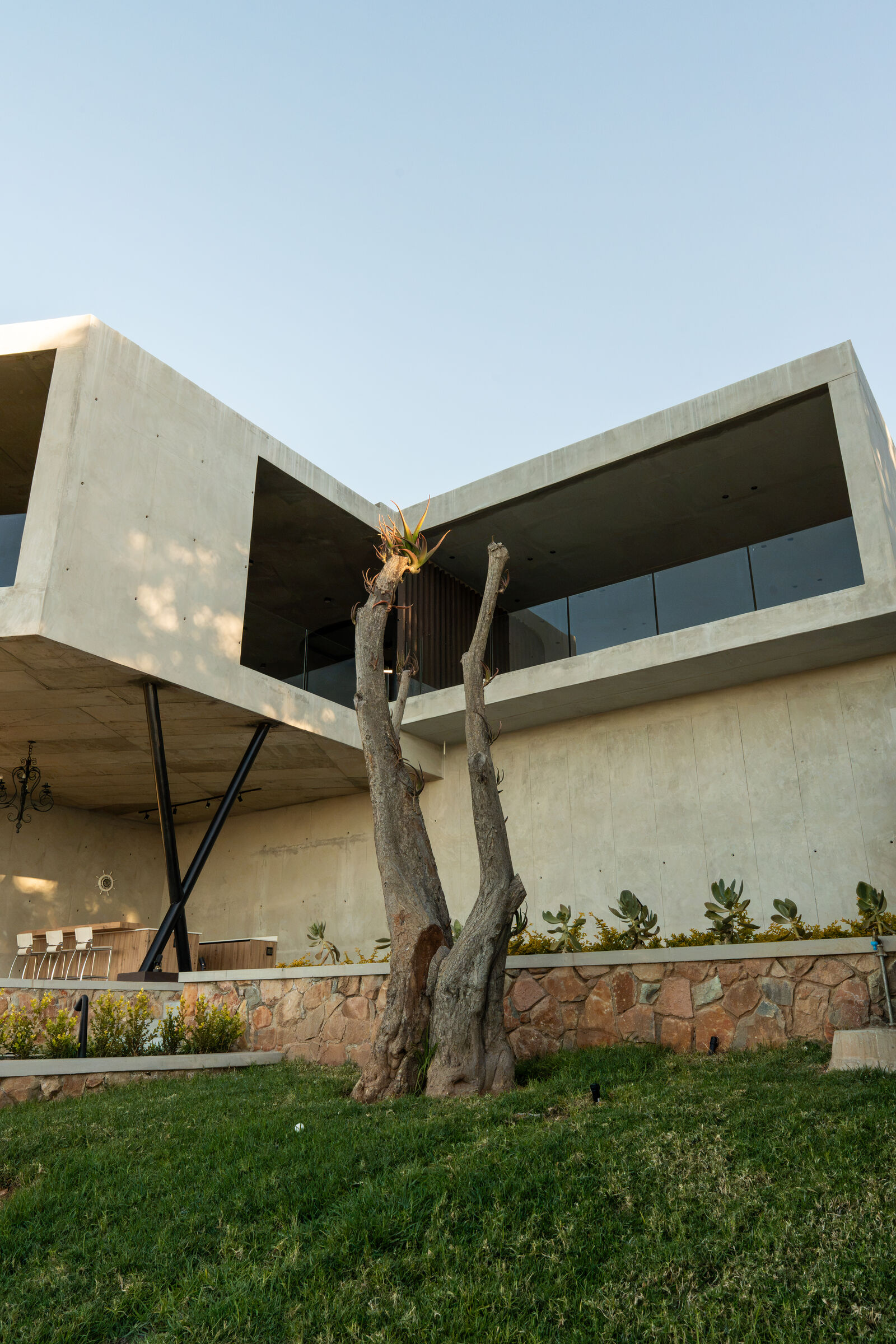 Northcliff Residence — exterior elevation, designed, manufactured and installed by The Kitchen Studio.