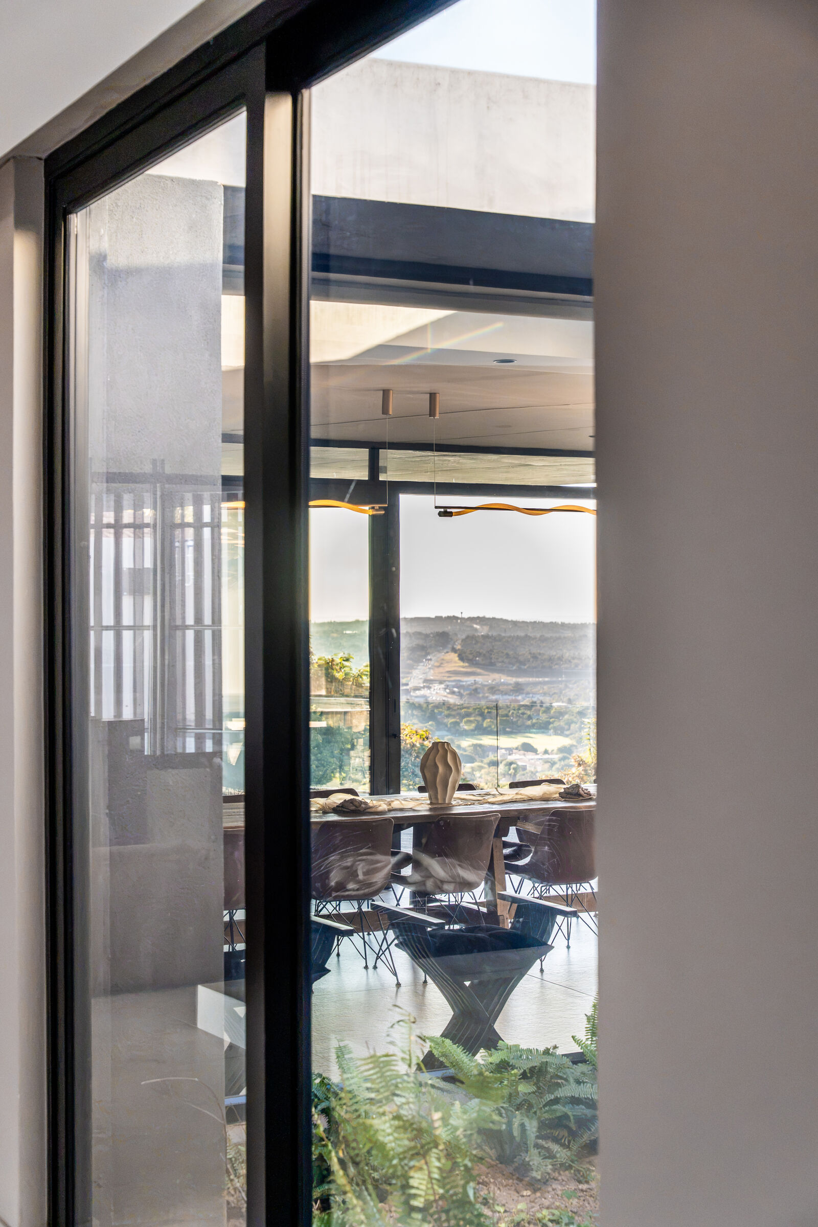 Northcliff Residence — joinery framing the view, designed, manufactured and installed by The Kitchen Studio.