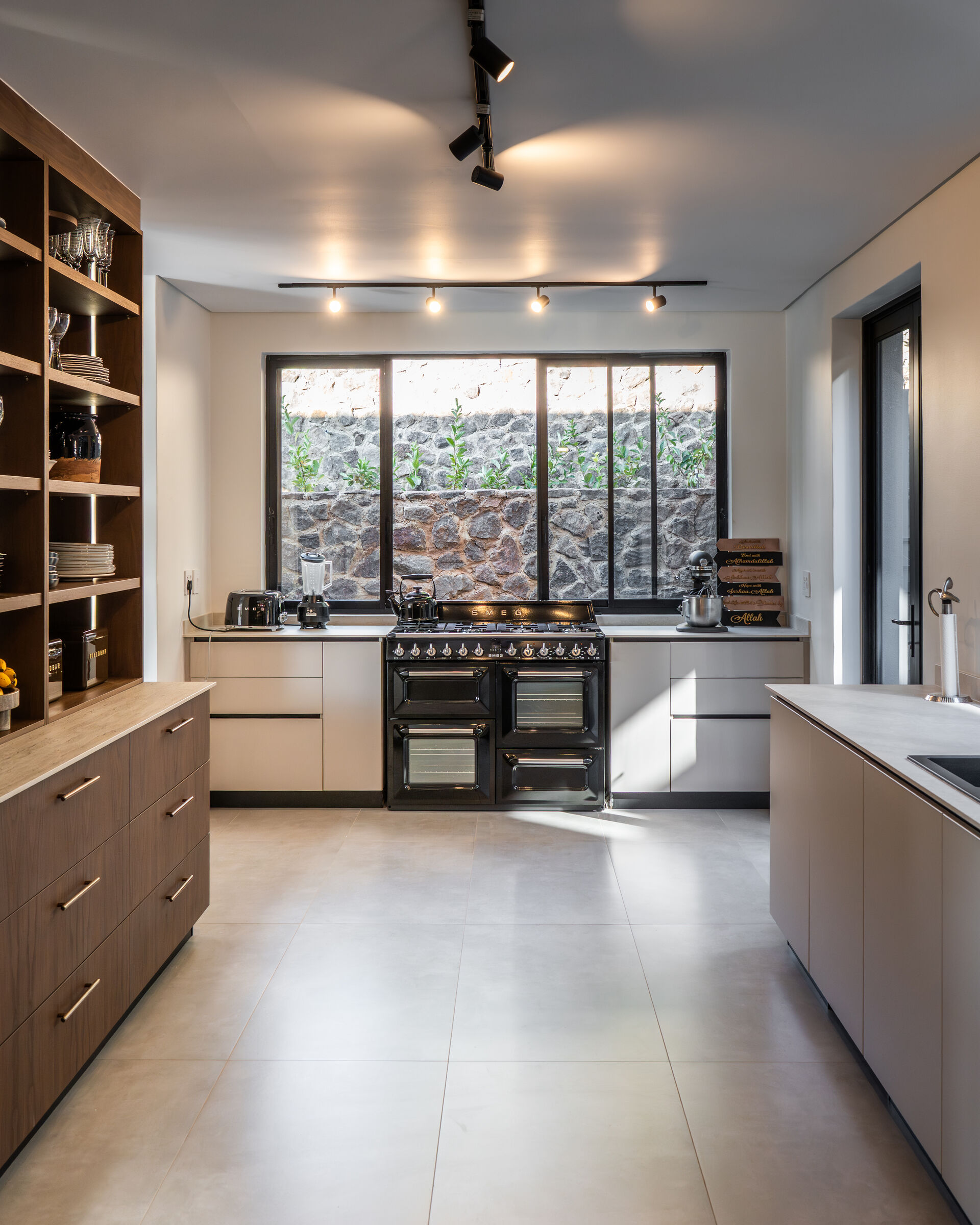 Westcliff Residence — kitchen with garden window, designed, manufactured and installed by The Kitchen Studio.