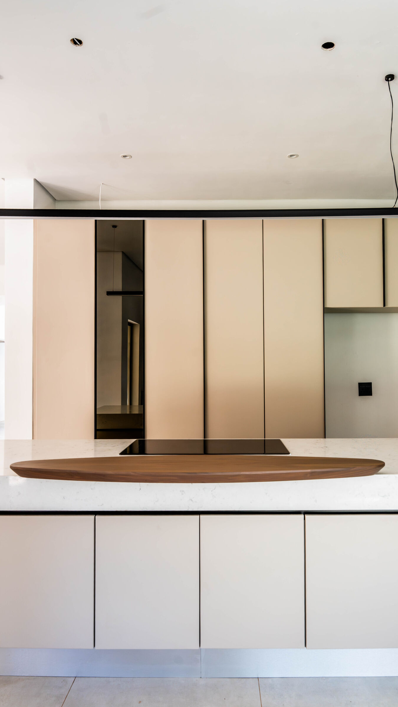 Greenside Residence — tall joinery bank, designed, manufactured and installed by The Kitchen Studio.