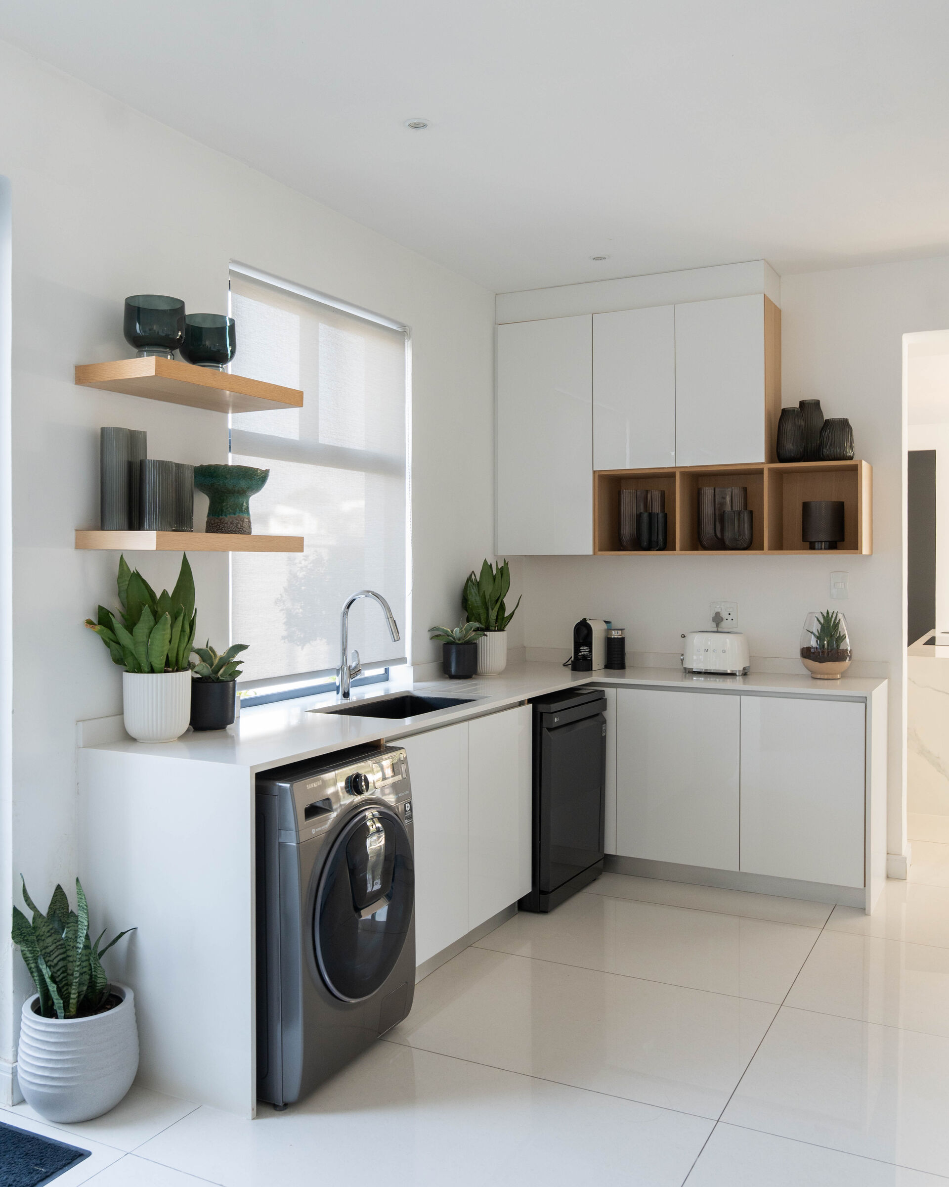 Hartbeespoort Residence — scullery cabinetry, designed, manufactured and installed by The Kitchen Studio.