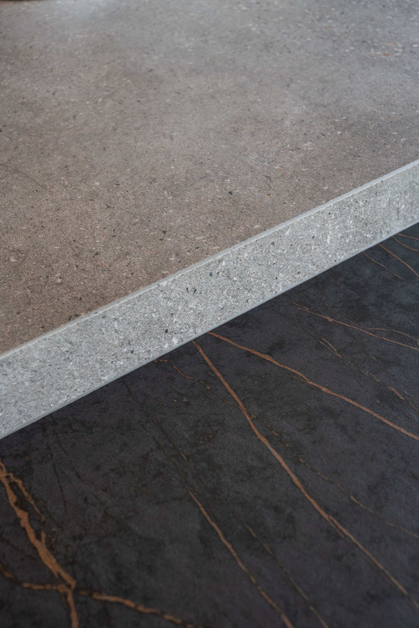 Steyn City Residence II — stone slab detail, designed, manufactured and installed by The Kitchen Studio.