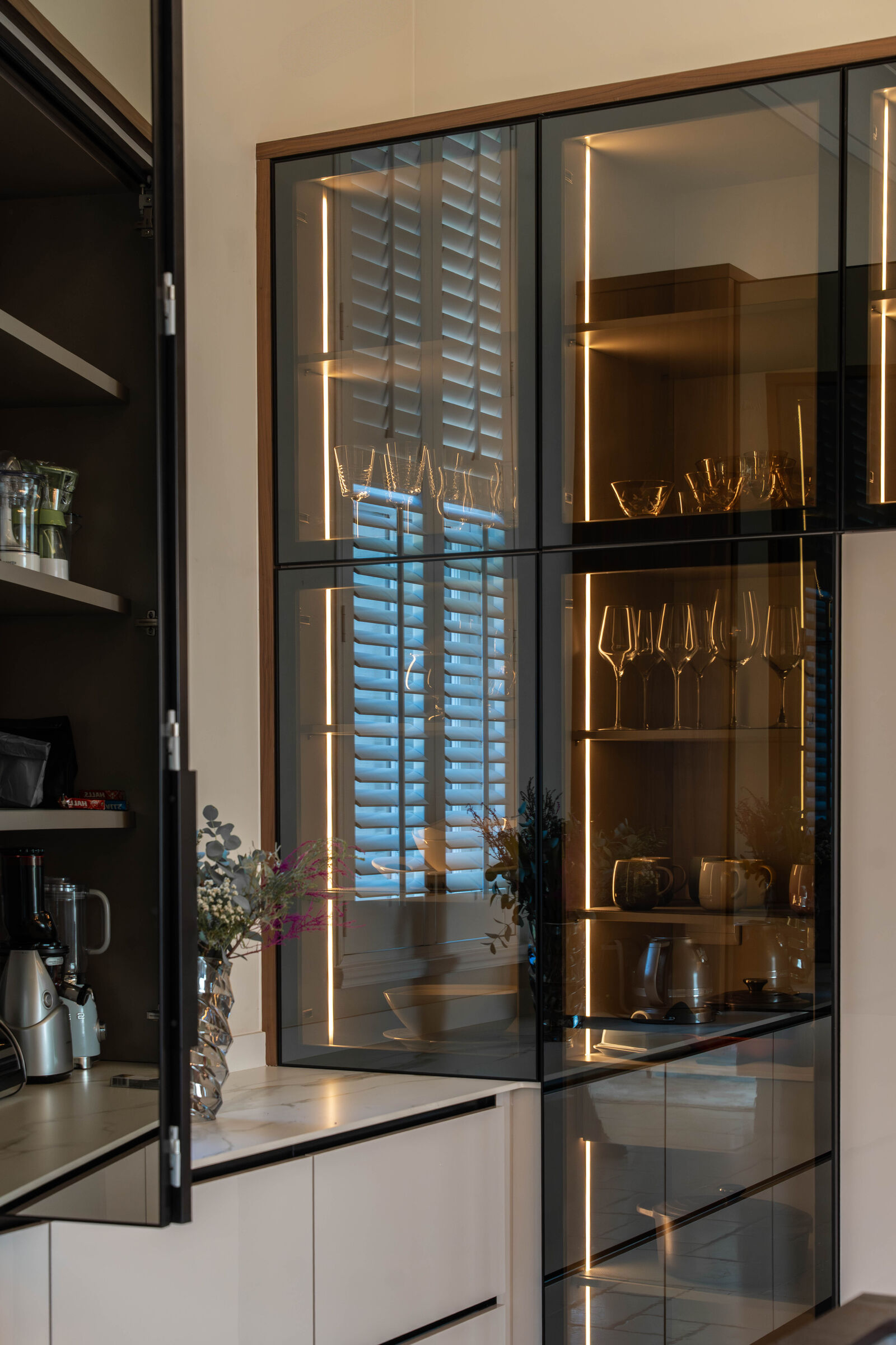 Sandhurst Residence — kitchen and glazed joinery, designed, manufactured and installed by The Kitchen Studio.